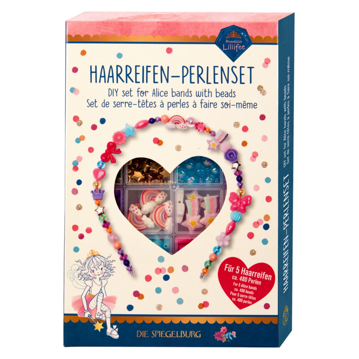 Coppenrath 20753 - Die Spiegelburg - Prinzessin Lillifee - Haarreifen-Perlenset