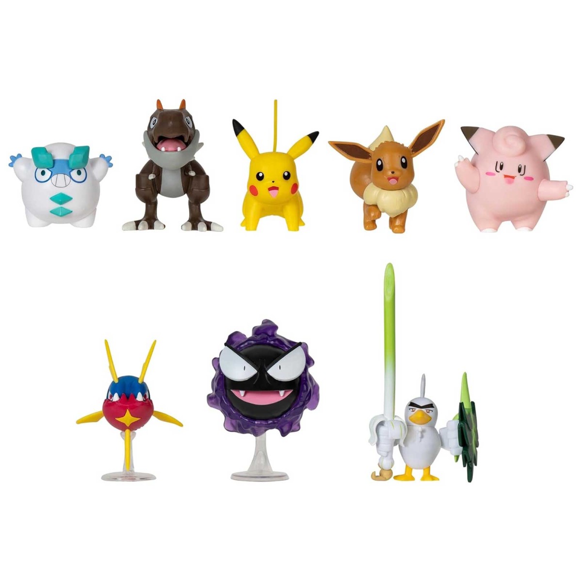 Jazwares PKW3534A - Pokémon - Battle Figuren Set – 8er Pack mit Pikachu und weitere Figuren