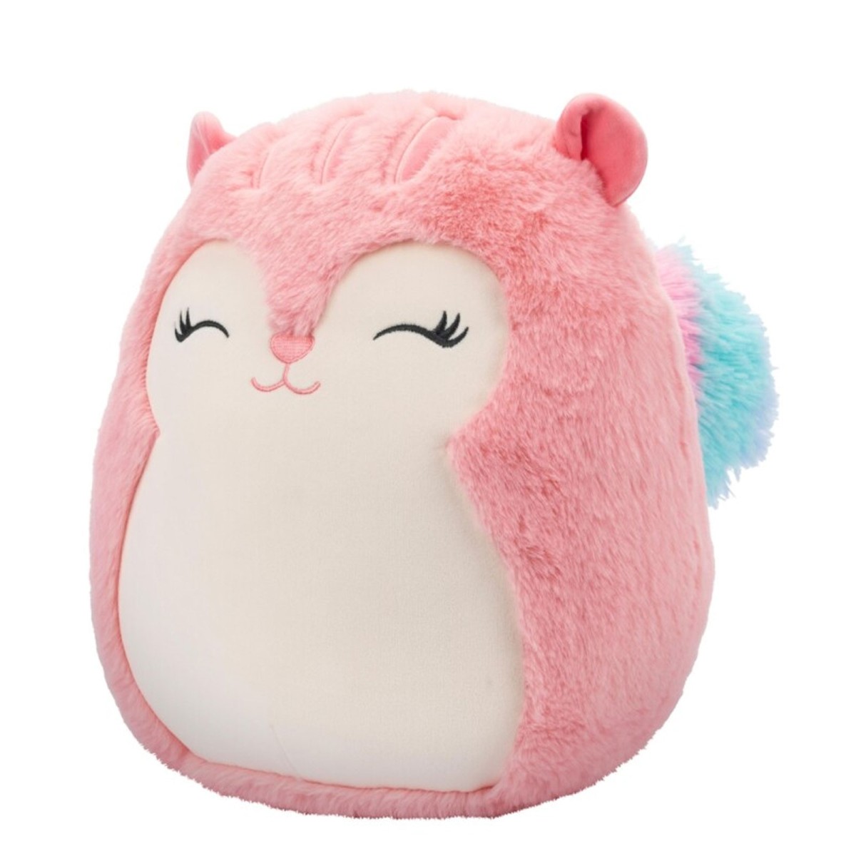 Jazwares SQCR05506 - Squishmallows - Eichhörnchen Amina, Plüschfigur, 30 cm, rosa