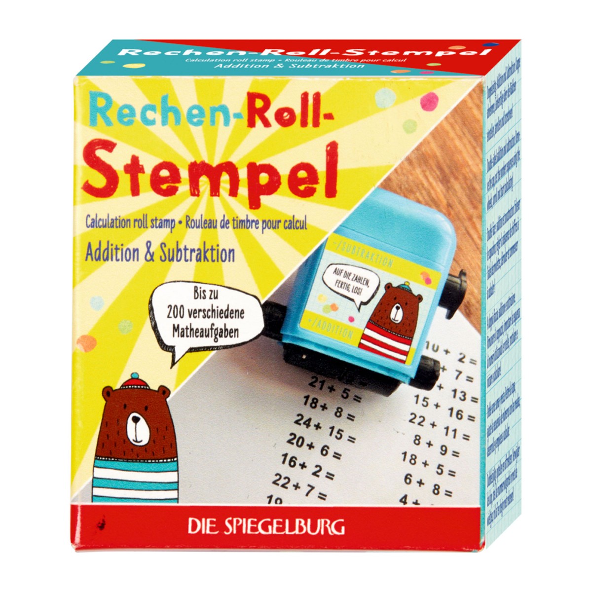 Coppenrath 21998 - Die Spiegelburg - Bunte Geschenke - Rechen-Roll-Stempel