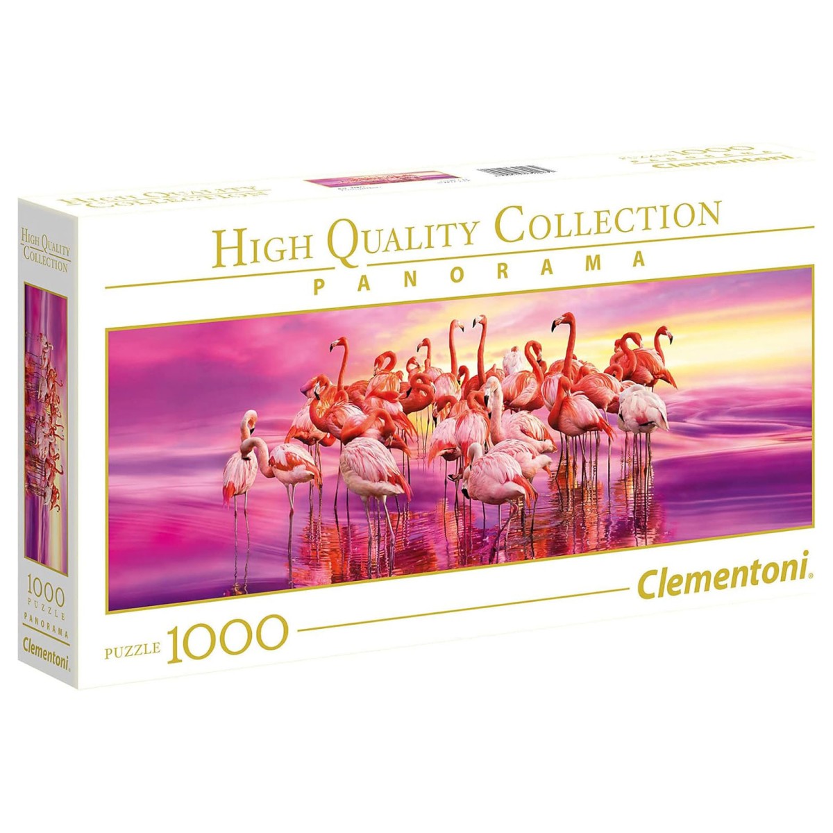 Clementoni 39427 - High Quality Collection - Panorama Puzzle, Flamingo Tanz , 1000 Teile