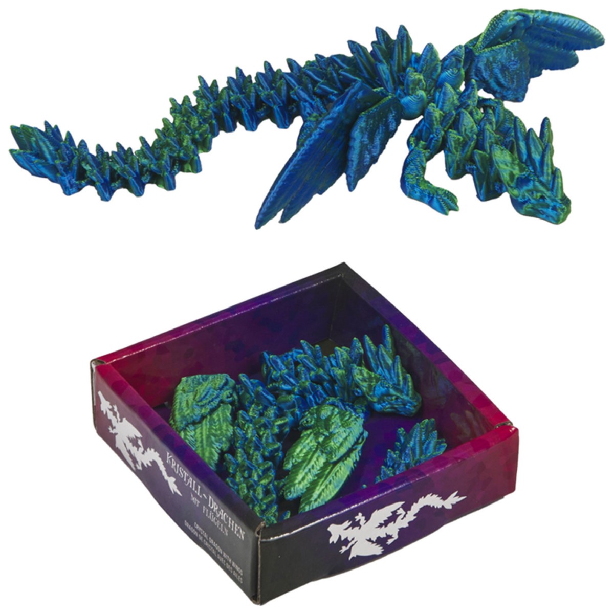 SPAR-SET 422588 - Coppenrath - Die Spiegelburg - Kristall-Drachen-Set mit Flügeln in vier Farben