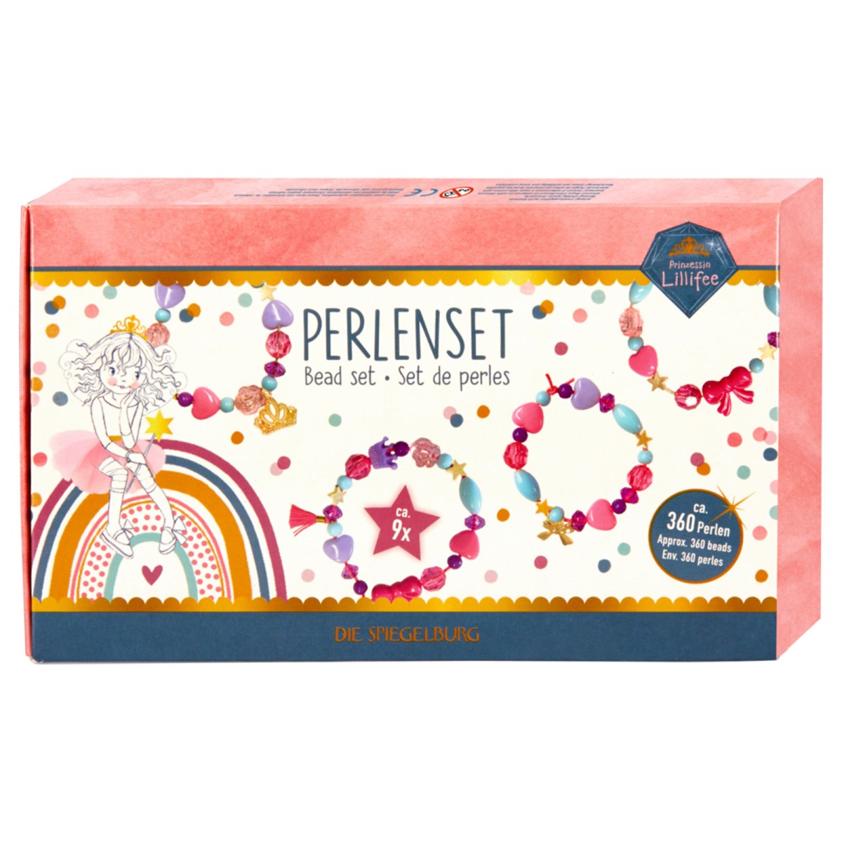 Coppenrath 18756 - Die Spiegelburg - Prinzessin Lillifee - Perlenset (Glitter&Gold)